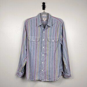 J. Crew Button Up Colorful Striped Shirt | M